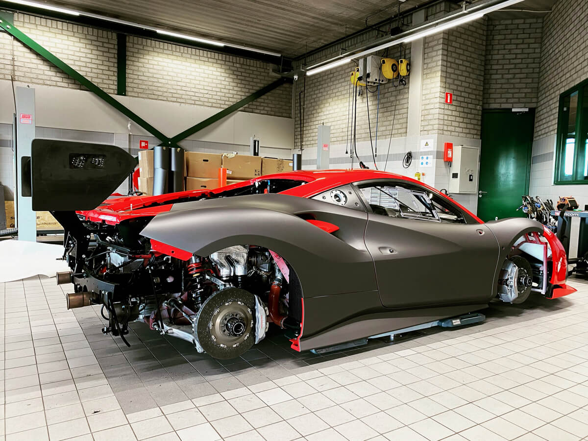 Carwrapping van Ferrari