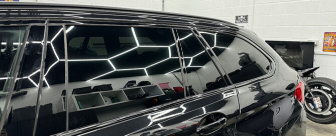 Getinte achterramen van BMW